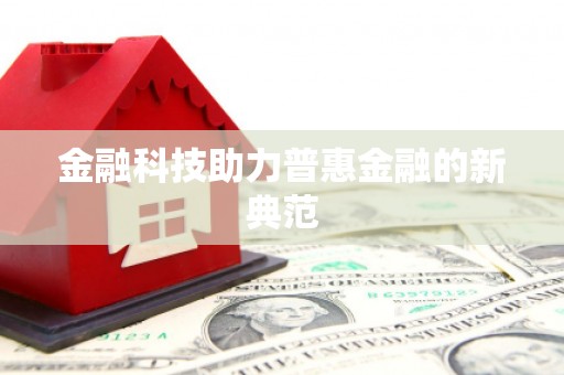 阜康金融科技助力普惠金融的新典范