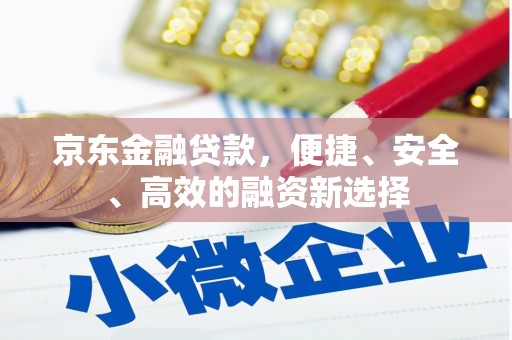 阜康京东金融贷款，便捷、安全、高效的融资新选择